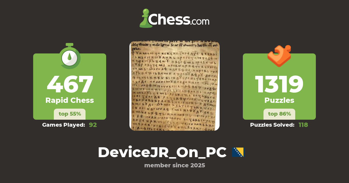 Samir Hasanović (DeviceJR_On_PC) - Chess Profile - Chess.com
