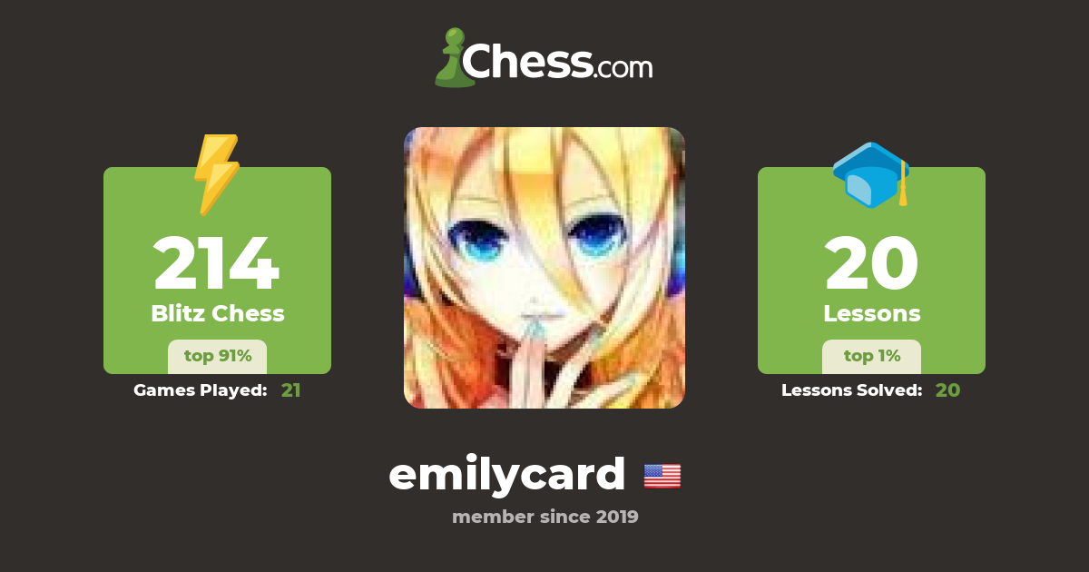 💜Emily💜 💙chess💙 (emilycard) - Chess Profile - Chess.com