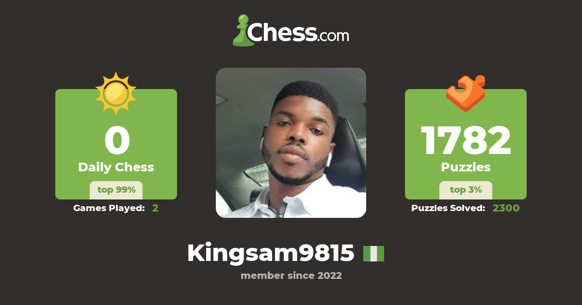 King Sam (Kingsam9815) Chess Profile