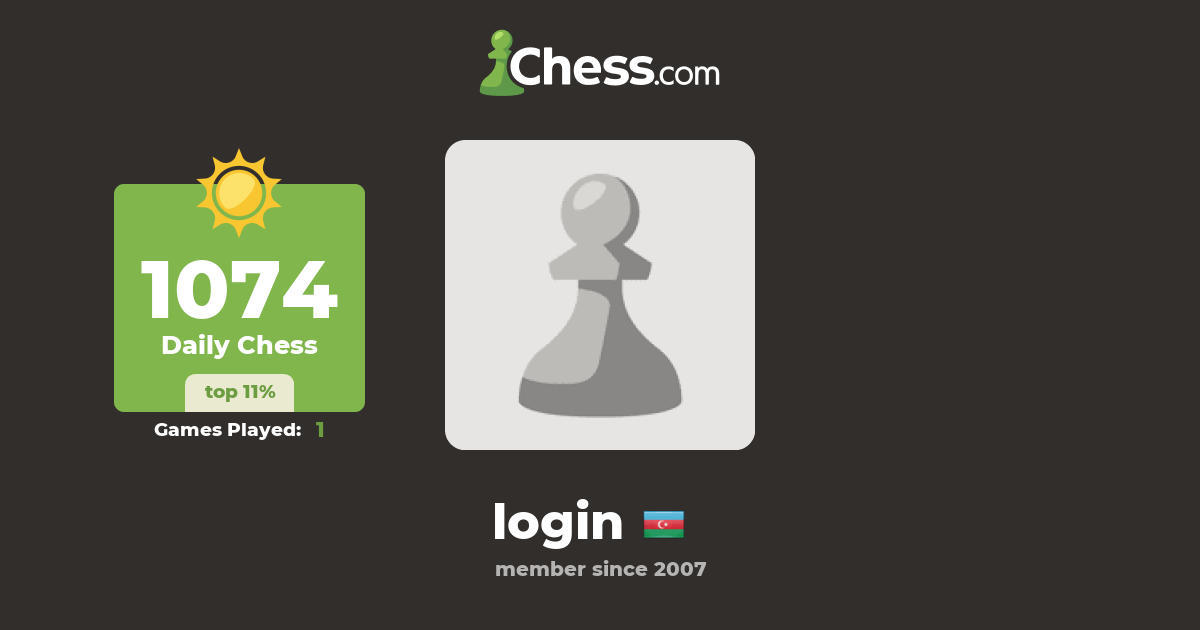 login - Chess Profile 