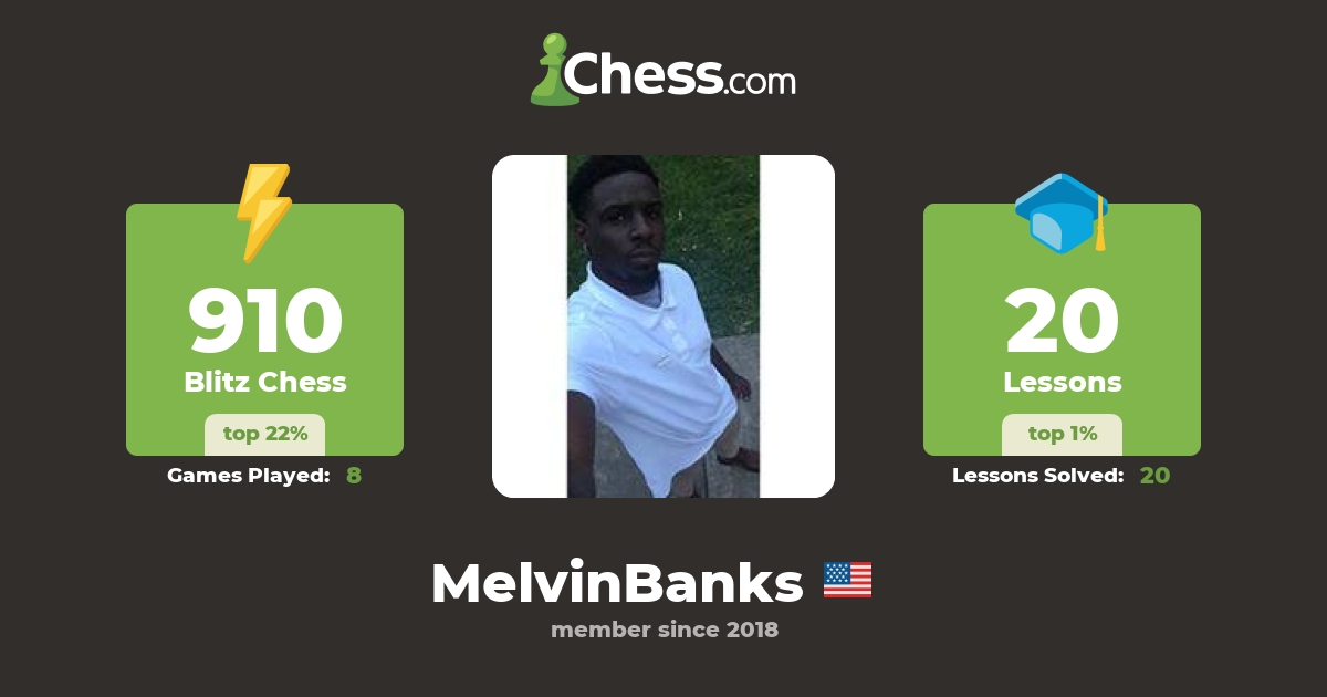 Melvin Banks (MelvinBanks) Chess Profile