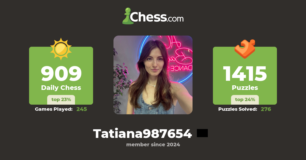 Таня (Tatiana987654) - Chess Profile - Chess.com