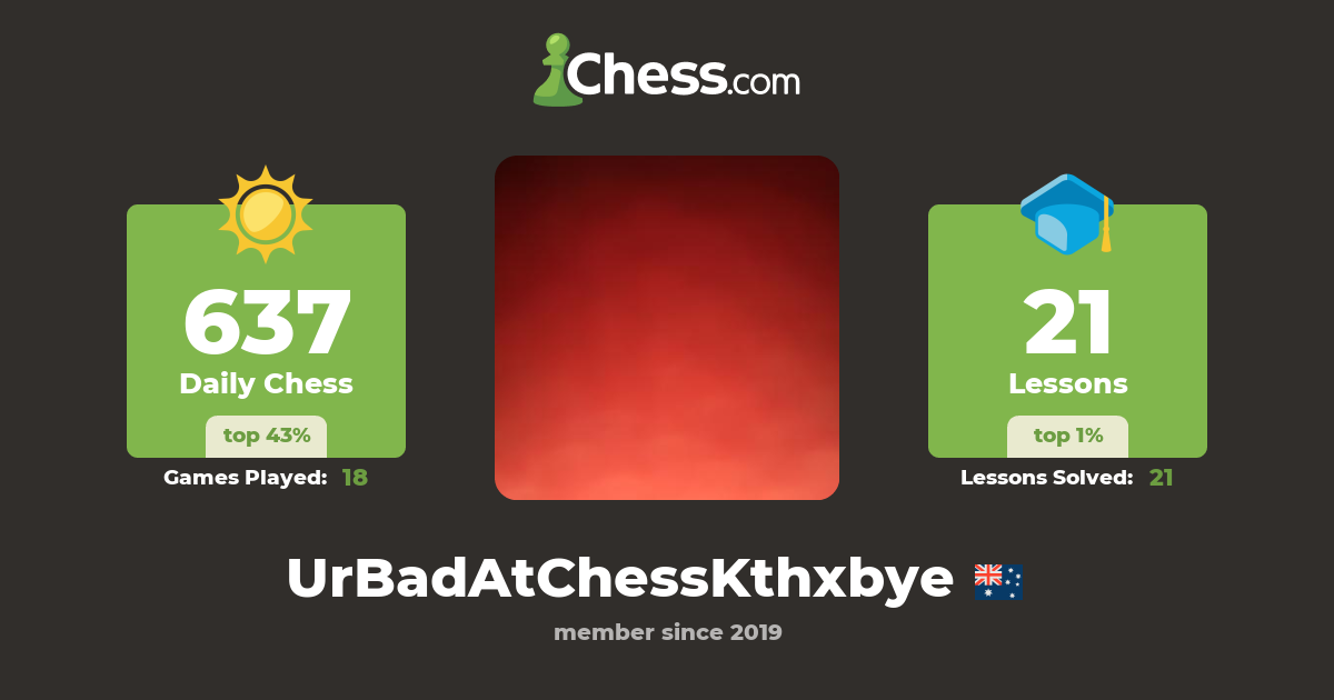 UrBadAtChessKthxbye - Chess Profile - Chess.com