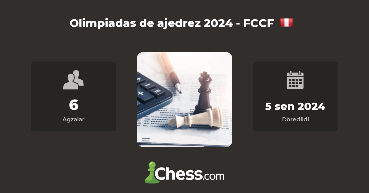 Olimpiadas de ajedrez 2024 FCCF küşt kluby