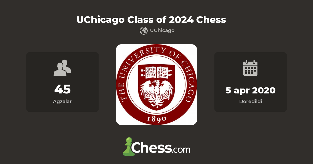 UChicago Class of 2024 Chess küşt kluby